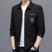 Mens Casual Lapel Top Wrinkle-free Mens Jacket