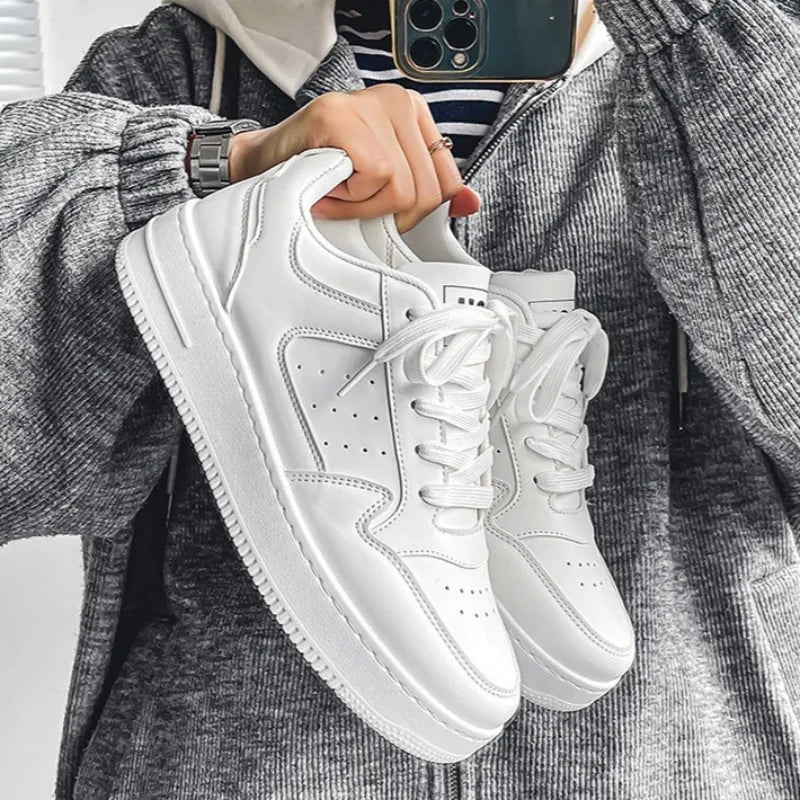 Men's Shoes Classic Black White Sneakers