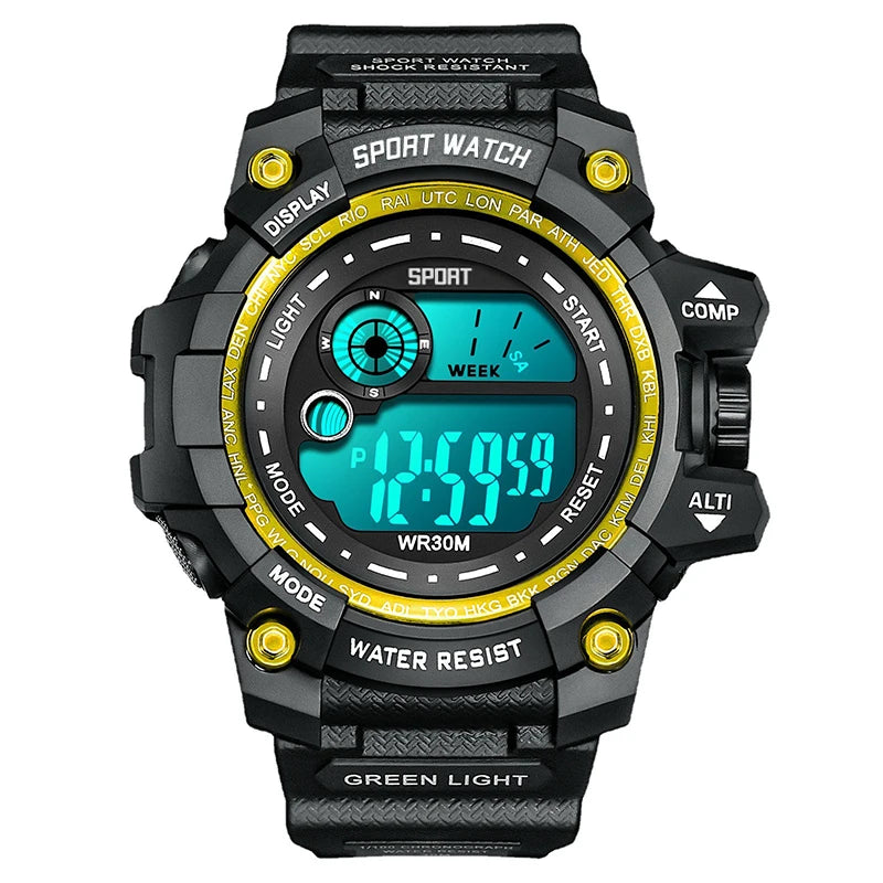 New Men LED Digital Watches Luminous Fashion Sport Waterproof