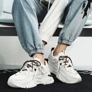 White Platform Sneakers Fashion Versatile Board