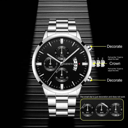 Fashion Men Luxury Calendar Quartz Wrist Watch