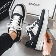Men's Shoes Classic Black White Sneakers