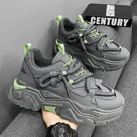 White Platform Sneakers Fashion Versatile Board