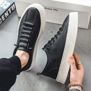 Lace Up Round Toe Flat mens Running Sport