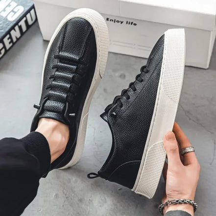 Lace Up Round Toe Flat mens Running Sport