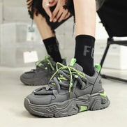 White Platform Sneakers Fashion Versatile Board