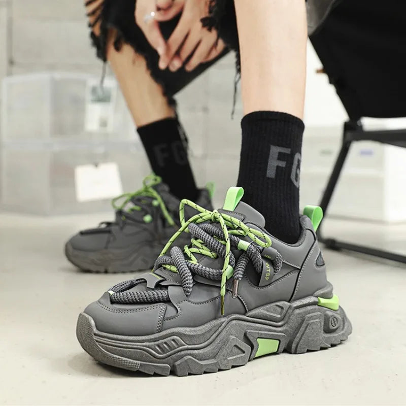 White Platform Sneakers Fashion Versatile Board