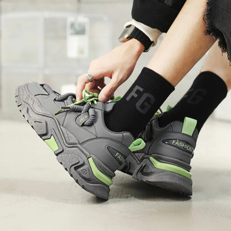 White Platform Sneakers Fashion Versatile Board