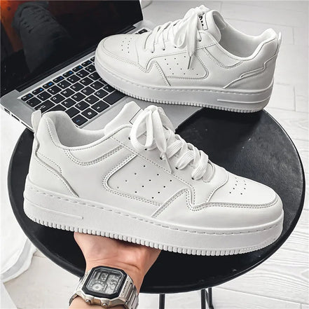 Men's Shoes Classic Black White Sneakers